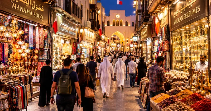 جولة مسائية سيرًا في سوق المنامة